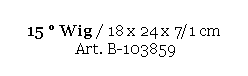 Text Box: 15  Wig / 18 x 24 x 7/1 cm 
 Art. B-103859