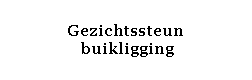 Text Box: Gezichtssteun
 buikligging